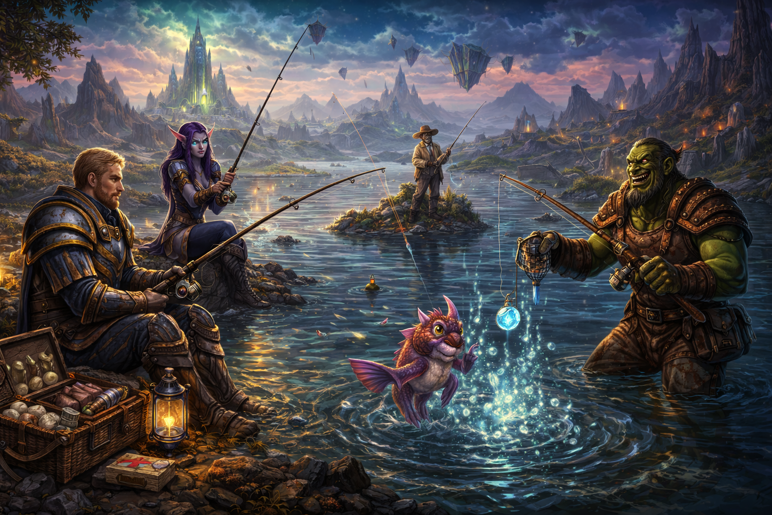 TBC钓鱼300-375冲级攻略——外域鱼群分布与日常奖励全指南